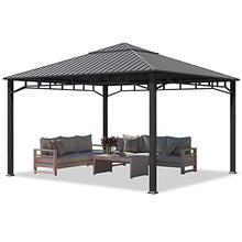TOOLPORT 13x13 ft Hardtop Gazebo Steel Roof