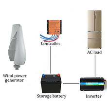 OLONETO Vertical Axis Magnetic Levitation Wind Power Generation 12V 24v 48v1000W Helical Wind Turbine Kit Portable Vertical Wind Turbine Kit with MPPT Charge Controller (Color : B, Size : 12v)
