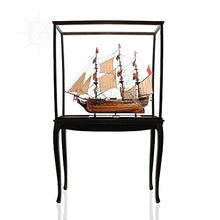Old Modern Handicrafts Large HMS Surprise Model Ship with Floor Display Case Multi Color