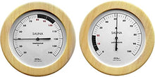 Fischer Germany Sauna Meter, 155 mm, Set: 196T-03 + 196H-03, Wall Mount, Part Number: 4260034969568, Temperature: 20-140C, Accuracy: 1C, Humidity: 0-100% r.F., Accuracy: 3% r.H.