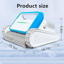 YHJLZNA Automatic Pool Cleaner,Pool Cleaning Robot with Wall Climbing,Cordless Robotic Pool Vacuum,Suitable for Walls and Floors of 2690 Square Feet Pool(Color:Blue)