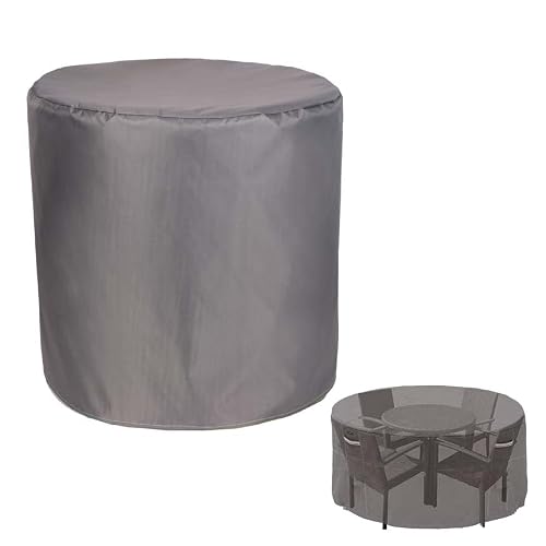 89x39in, Round Patio Furniture Cover, Garden Table and Chair Covers, Durable Heavy Duty 420D Oxford Sectioal Sofa Set Cover, for Deck, Lawn and Backyard (C 150x35in)