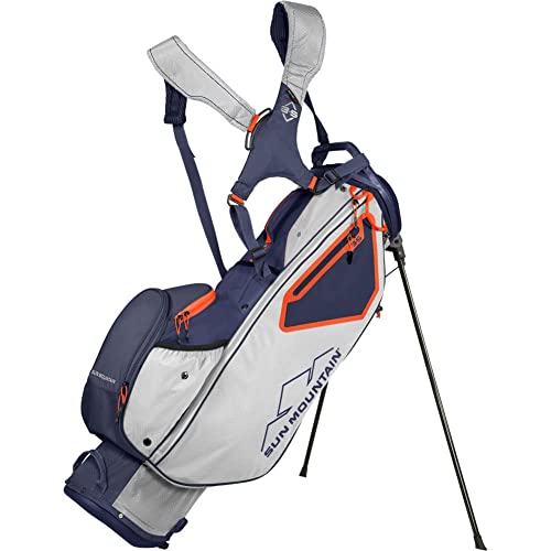 Sun Mountain 2022 3.5 Ls Zero-G Stand Bag Grey/Navy Zero-G Cement Navy Inferno
