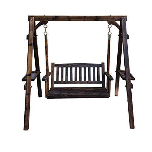 ELUKHT Creative Hotel Patio Porch Swing Glider with Stand 2 Person Garden Swing Outside Furniture Patio Swing Outdoor Lounge Chair Outdoor Swing Chair Bench Suitable for Patio, Garden