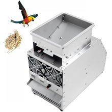 XURUIUS Bird Feed Blown Shell Splitter,Stainless Steel Grain Cleaning Winnower Machine,Adjustable Speed Fan,Rugged Suitable,for Millet