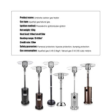 Outdoor Gas Heater Safe Fast Heating Heaters for home Outdoor Heater Intelligent radiator Dumping Protection Garden-B (natural gas) 240 cm (82 in) (240 cm (82 in) B (Natural Gas)