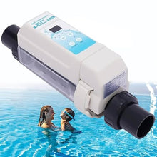 Erxewim Pool Salt Chlorine Generator, Electrolytic Salt Chlorine Generator System for Spa Swimming Pool, with Automatic Self-Cleaning Function (12g)