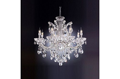 Modern Crystal Marseille Ceiling LAMP with Eight LED Light Bulbs