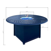 Darlee Signature 52 Inch Propane Fire Pit Chat Table Antique Bronze