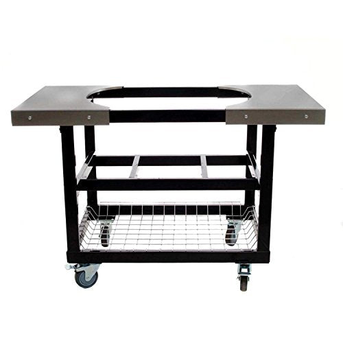 Primo Metal Cart Stainless with Steel Top and Basket for Oval LG and Oval XL