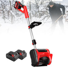 Adjustable Direction Snowplow, 2200rpm Cordless Snow Blower with 2Battery, Powerful Shoveling, Electric Snow Shovel for Driveway for Clearing Snow from Driveways, Steps, Patios, Decks, Sidewalks