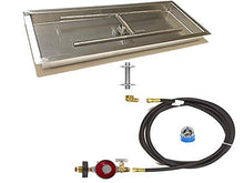 EasyFirePits Basic Propane Gas Fire Table Linear Burner Pan & Full Combo Connection Kit (52.00, 40" H-Burner PAN 52X10 in)