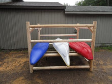 Log Kayak Rack Kayak/Canoe Storage Rack Commercial Unfinished