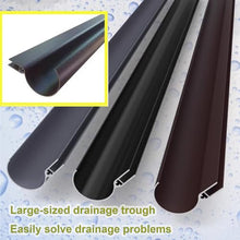 Outdoor Aluminum Door Canopy UV Resistant Rainproof Soundproof Patio Shelter 100x350cm (Small) for Home Entrances Porches