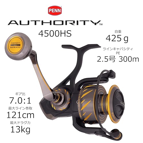PENN Authority Spinning 4500HS Spin Reel Box Multi