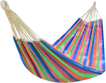 DULASP Cotton Hammock with Hanging Fabric Hammock Up to Portable Hammock with Bag Hammock for Patio Porch Garden Backyard Lounging Outdoor and Indoor