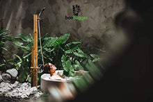 boohugger Bamboo Outdoor Shower | Tropical | Sustainable | Natural Bamboo | Handmade | 7 ft. Tall