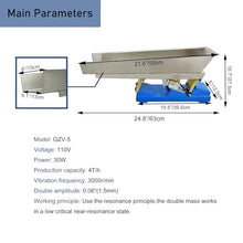 INTSUPERMAI Vibration Feeder Vibrating Feeder Machine Micro Electromagnetic Vibrating Feeding Machine Shaking Feeding Machine with Controller for Powder and Granular Materials,110V