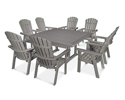POLYWOOD® Nautical Dining Set, Slate Grey