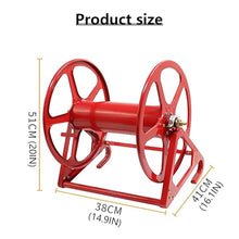 DKPLOE Garden Hose Reels for Outside Wall Mount Freestanding Wall Mounted Hose Reel Suitable for Collection and Car Wash Gardening Agriculture Small Truck Installation(Includes 300 cm tube)