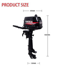 HANGKAI GDAE10 6HP 2 Stroke Outboard Motor Black