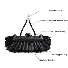 39.5ft Window Cleaning Rod, 6m Roof Cleaning Set, Solar Panel Cleaning Brush Clean PV and Solar Panel/Window Cleaning, Telescopic Brush 20ft - 35cm Brush Head,7.2M/24FT