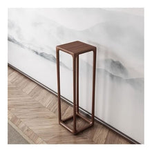 ZHONGCHENGWU Plant Stand Indoor Walnut Wood Shelf Chinese Bonsai Base, Plant Stand for Indoor Outdoor Home Decor(Large)
