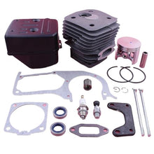 58mm Engine Motor Cylinder Piston Ported Kit for for Husqv/Arna 395 395XP Gasket Oil Seal Chainsaw Garden Tool Parts