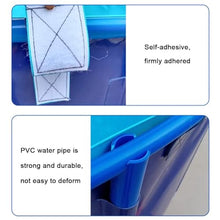 Zfmnoyev Canvas Fish Pond Pool with Bracket, Round PVC Thickening Fish Pond Pool, Large Fold Children's Pool Fish Tank, Aquarium Pool Pond with Drain Valve, Easy to Install(2x0.8m/79x31in-2400L)
