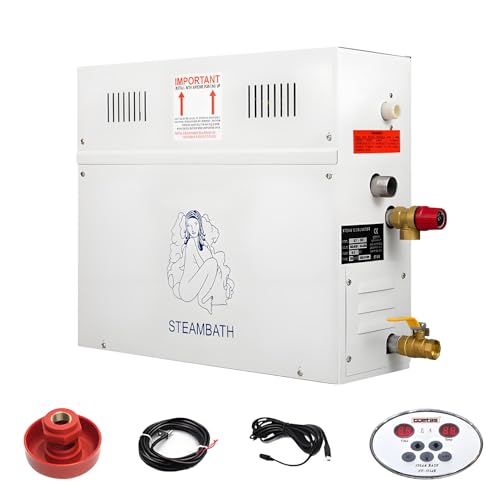 DNEPEI Waterproof Digital Display Steam Generator – 220V 9kW Steam Shower Kit with Self-Draining System, Quick Heat for Residential & Commercial Sauna 9kw-220v