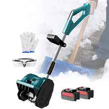 pealiritansemen Cordless Rechargeable Snow Shovel - 2200 RPM, Winter Road Snow Removal Tool, 45° Adjustable Direction & 30 cm Clearing Width, 1200 W Handheld Electric Snow Blower 4500mAh-2batteries