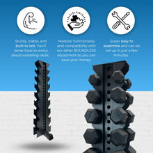 Synergy Custom Fitness 8-Tier Vertical Dumbbell Storage Rack - DBRK8 (Grey)