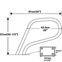 Pool Hand Rail Pool Rail Pool Railing Pool Handrails Easy Mount Hand Rail Swimming Pool Railing Handrails for Inground Pool/Thick 1.2Mm (Handrail)