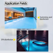 PweKzxt Chlorine Generator,Smart Saltwater Pool Chlorinator,Salt Water Pool Chlorination, Salt Water Spa Chlorinator Device,Salt Chlorine Generator for Swimming Pools salinity15