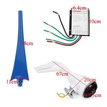 6000W AC Permanent Wind Turbines Generator 5-Nylon Blades 12/24V Household Power Generator W/Controller for Solar Streetlight (24v)