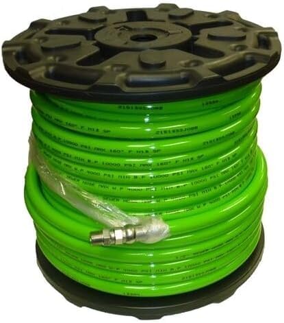 Sewer Jetter Hose Replacement Compatible with 1/2" x 200' SOLxSWV – 4000 PSI Pressure Washer Drain Cleaning Hose, Green