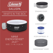 Coleman Inflatable Hot Tub Portable Outdoor Spa Black