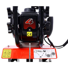 Mini Tiller Cultivator, Powerful 37.7cc 4-Cycle Engine, Air Filter Design Ergonomic Stand-Up Starting Garden Cultivator, Powerful Clean Emissions Performance
