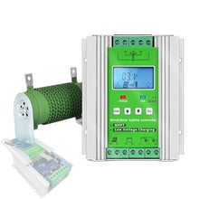 Lakenbroade 3000W Wind Solar Hybrid Charge Controller PWM 600W Wind + 400W Solar Boost Charge Technology Digital Intelligent Regulato 1500W Wind + 1500W Solar Wind Power Accessories,12V
