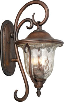 Kalco 9002BB Santa Barbara Outdoor 3-Light Wall Bracket Burnished Bronze