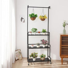 Large Plant Shelf Indoor Outdoor Flowerpot Stand 3 Tier Heavy Duty Hanging Plant Stand Floor Standing Flower Ladder Rack Multifunctional Plant Display Cabinet Shelves For Garden Patio Greenhous