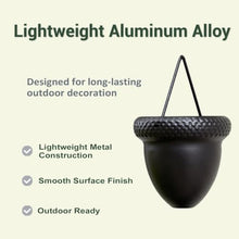 WAHHWF Aluminum Rain Chain with Gutter Adapter, Acorn Cup Style