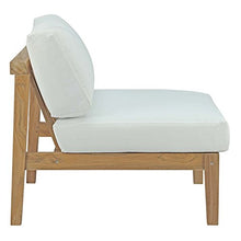 Modway EEI-3107-NAT-WHI-SET Bayport 4 Piece Outdoor Patio Teak Set in Natural White