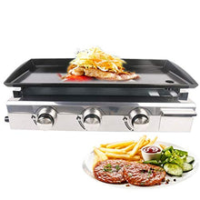 AFPSDLFJDLS BBQ 3/4 Burners Gas Grills Steak Beaf Frying Griddle Plancha Iron Cooking Plate Outdoor Teppanyaki Tools