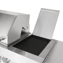 58 in. Newport Coll 6 Burner Gas Grill, Side Griddle, Stainless Steel