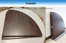 HAIXHX Red Foldable Round Table Top Extender, Large Universal 47.2"-94.5" Diameter Circle Wooden Table Top, Replace Table Top, No Legs, Home or Commercial Use, Easy to Store(Diameter 70.9"/180cm)