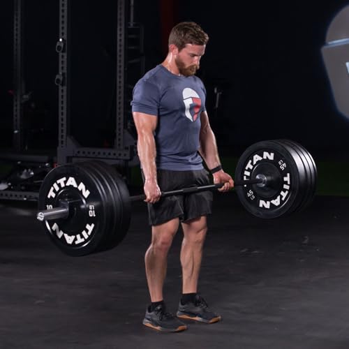 Titan Fitness Olympic Power Barbell Black