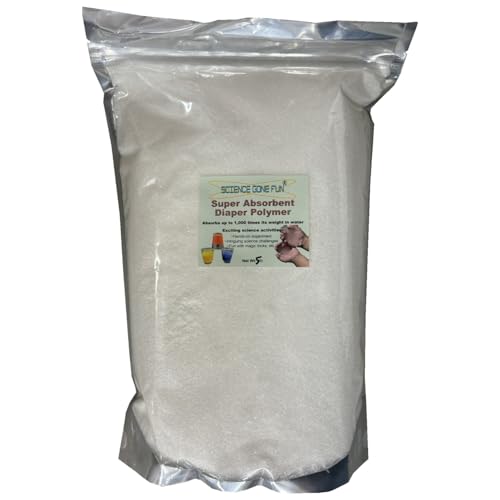 Science Gone Fun Vanishing Water Trick Super Absorbent Polymer Powder 45 lbs White