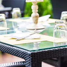 Dulles Glass 36X72 inch Rectangular Glass Table Top - Tempered - 1/4" Thick Glass Surface, Safe Flat Polished, Eased Corners, Multipurpose for Dining Table, Patio, Coffee and End Table
