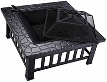 EGBHNJKL Multifunctional Outdoor Barbecue Table Iron Grill Courtyard Villa Fire Pit Backyard Brazier